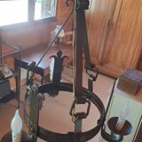 chandelier - wrought iron ceiling light - medieval style