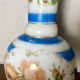 Jean-françois robert baccarat vase opaline peint main