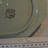 Grand plat forme géométrique de Boch couleur bleu turquoise