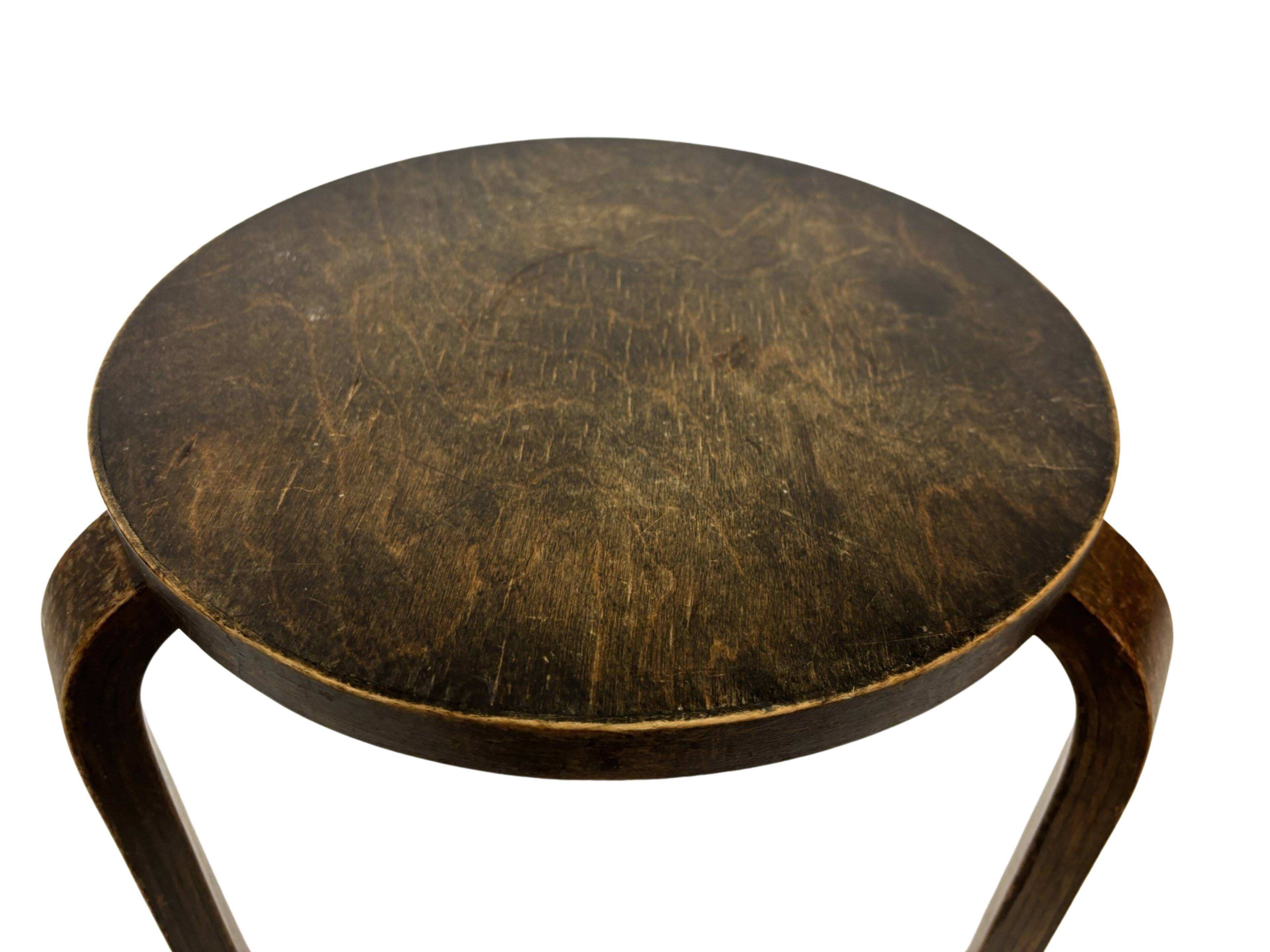 Vintage Alvar Aalto model 60 stool attributed to