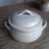 Pot à sucre en grès moucheté vintage