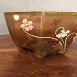 Small cut Legras glass enamelled new art