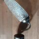 Tulip patinated gold metal base wall lamp in molded glass