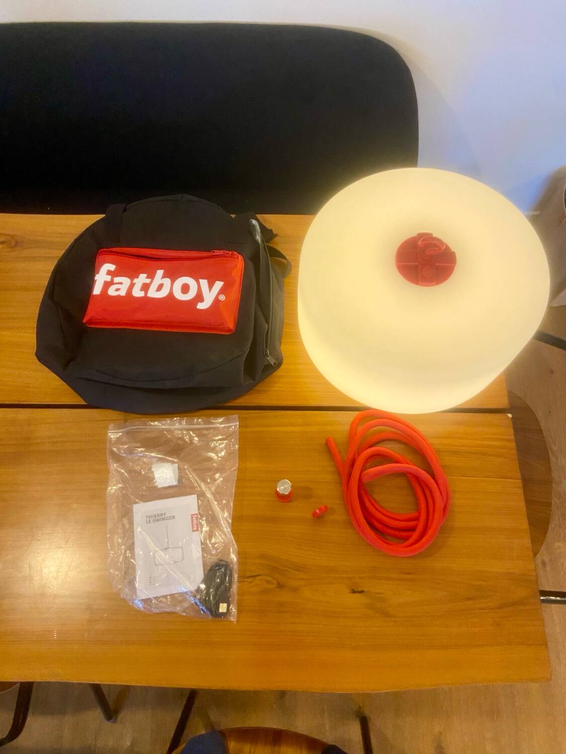 Luminaire suspension fatboy