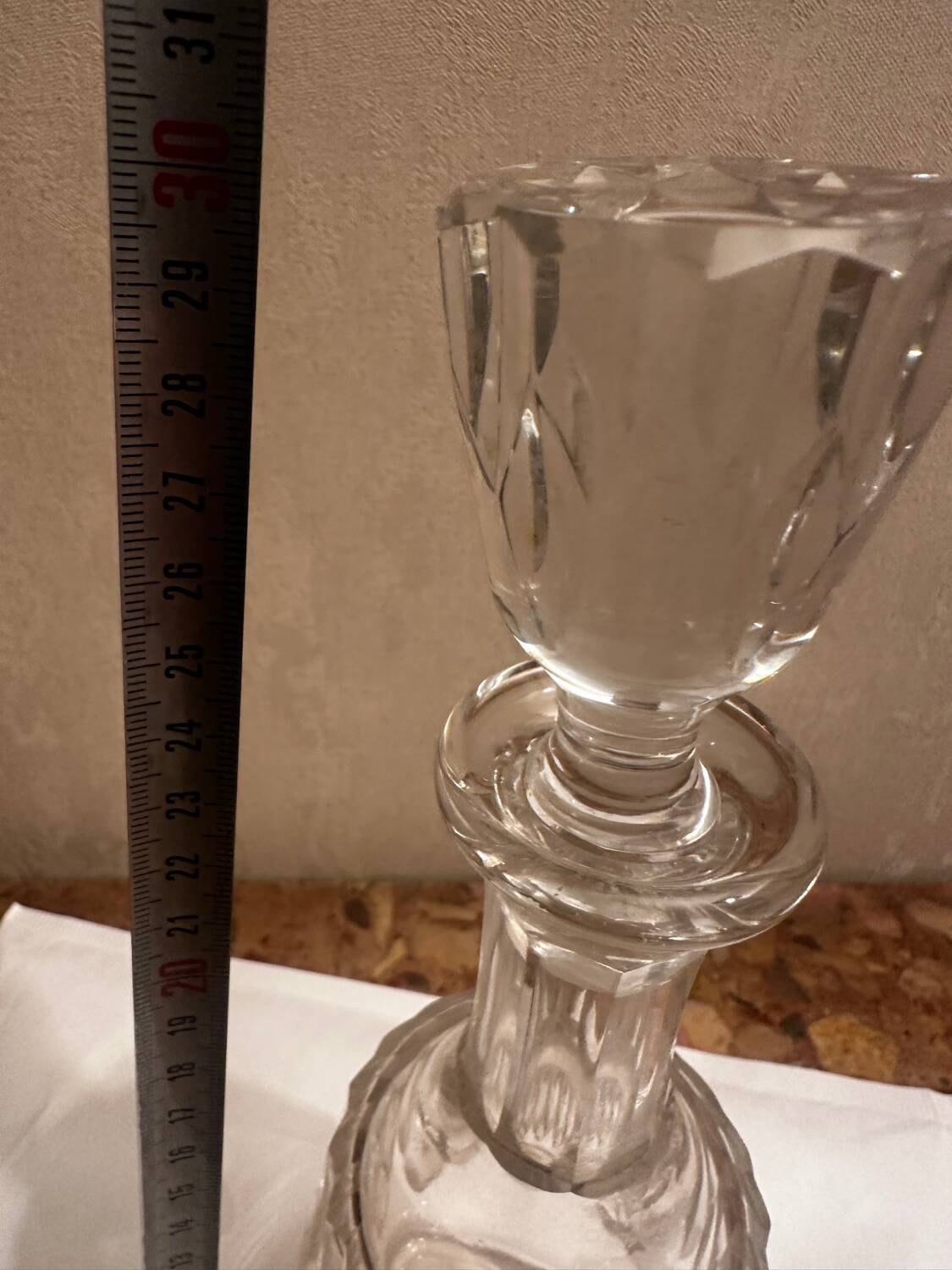 Baccarat Crystal Wine Carafe Model Carcassonne stamped
