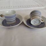 Lot de deux tasses en porcelaine de bernardaud