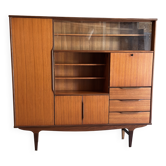 Very beautiful Scandinavian highboard in teak from the 1960s.