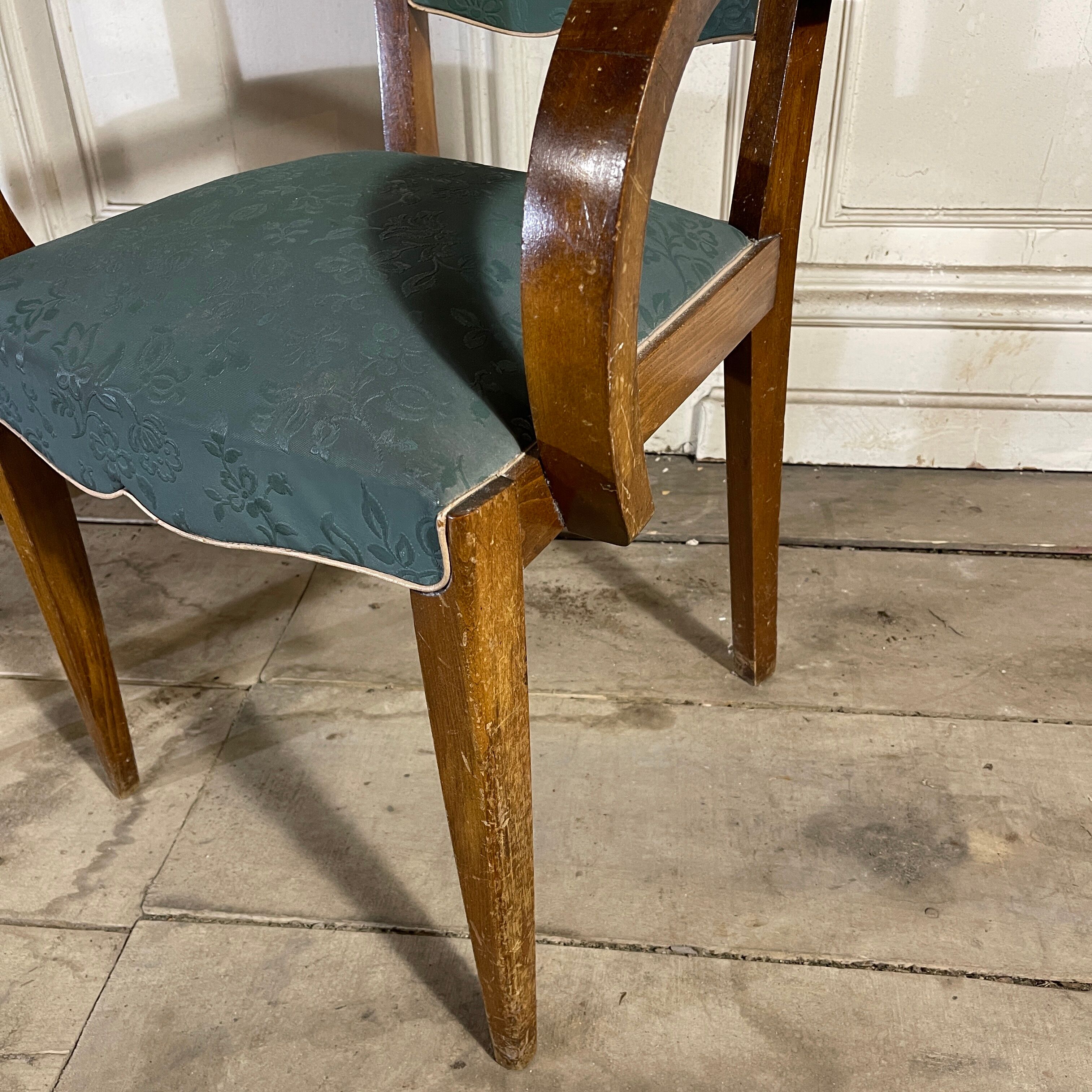 Pair armchair bridge moustache