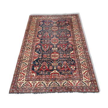 Large vintage rug Chobi Afghan handmade 274x404 cm