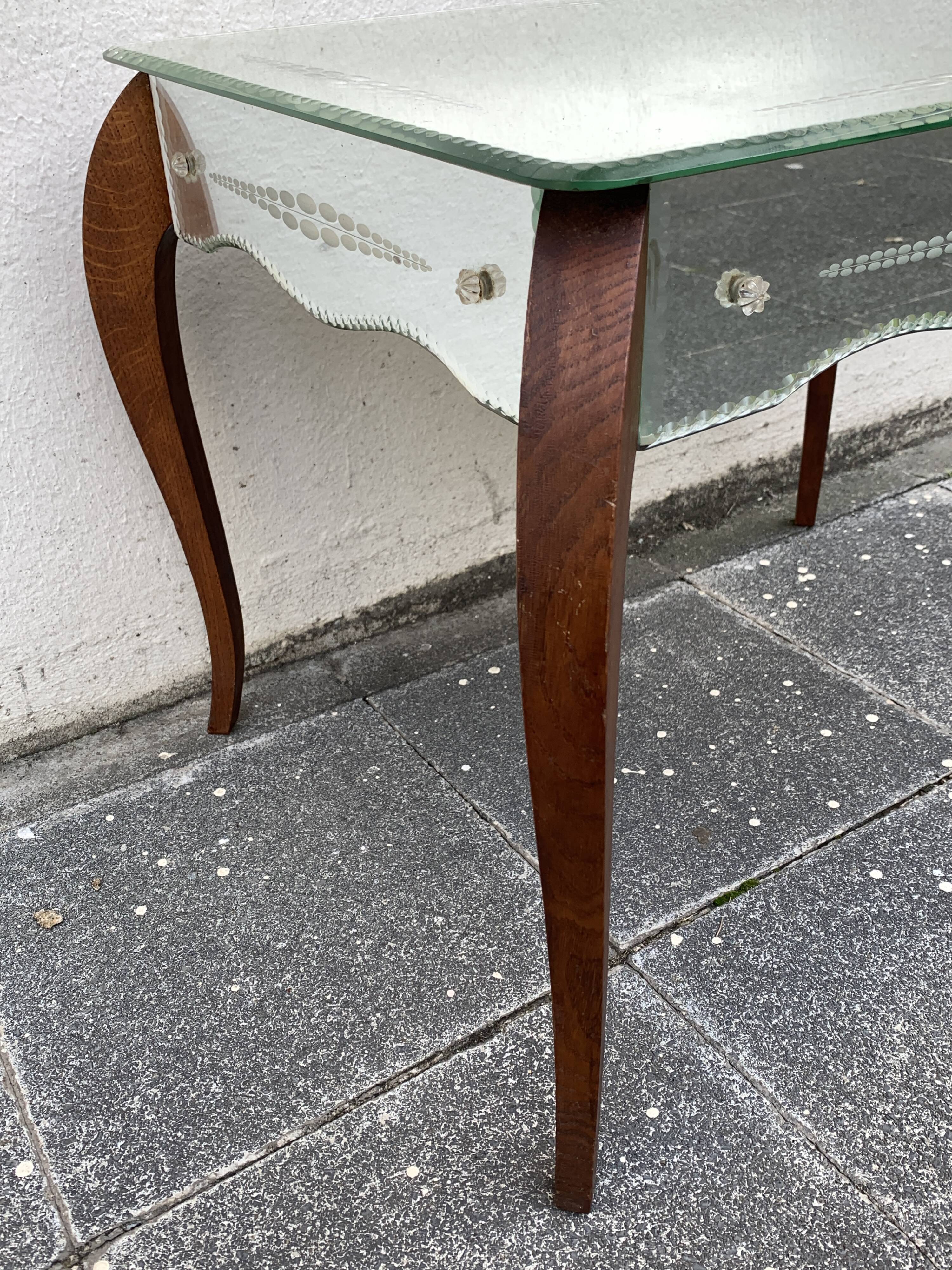 Mirror coffee table, 1950