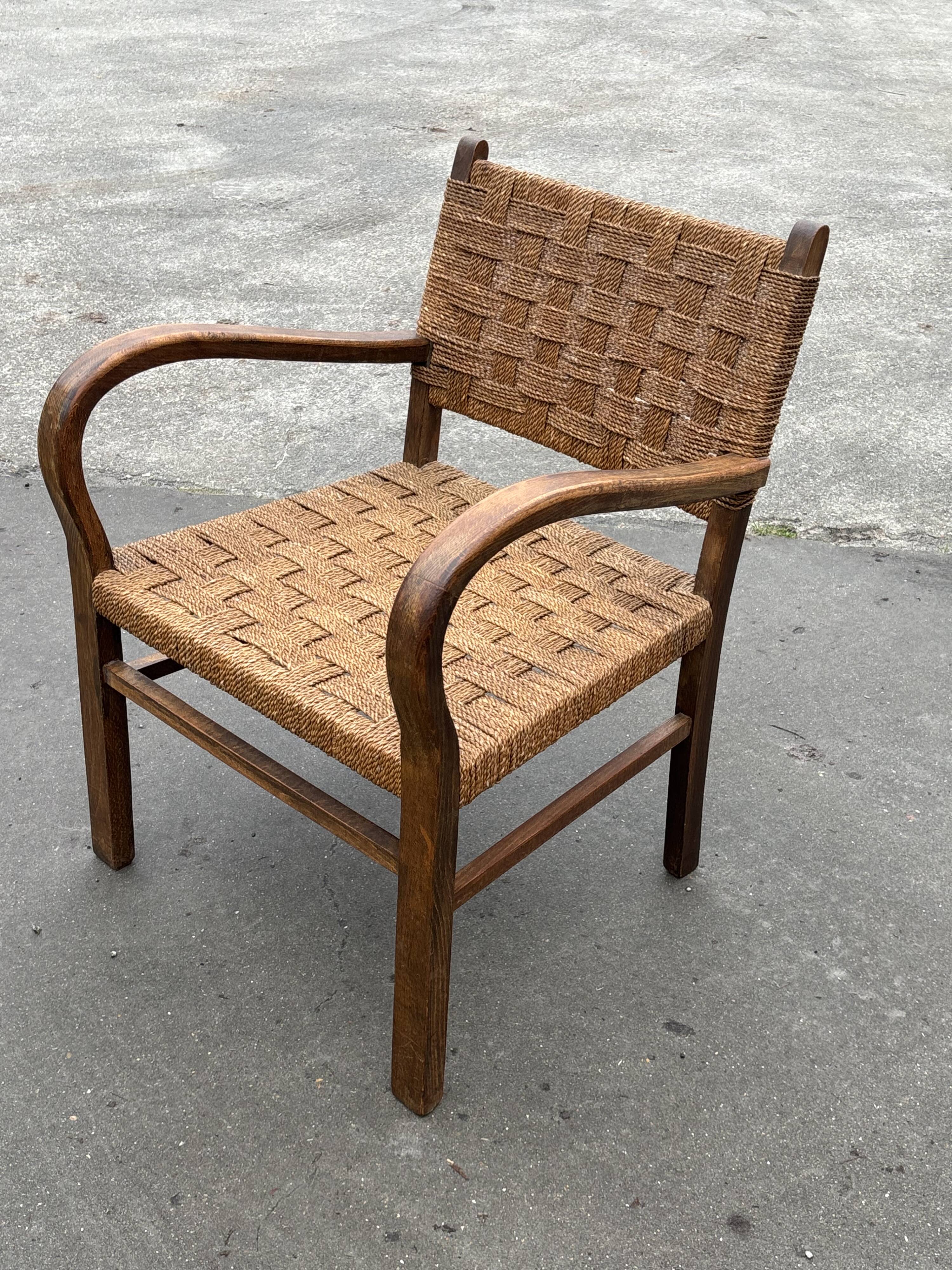 Bauhaus rope chair easy chair Erich Dieckmann style