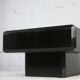Table basse bois laqué noir, France, circa 1970