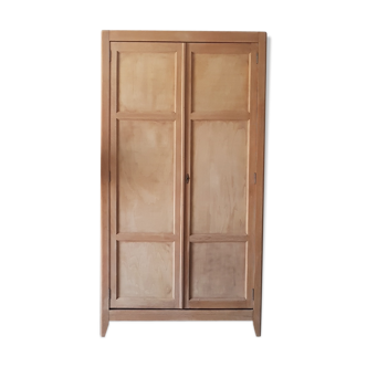 Armoire parisienne double vintage en bois