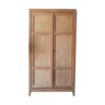 Armoire parisienne double vintage en bois