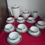 coffee service, porcelain, sarreguemines