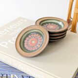 Set of 5 KMK ceramic coasters, West Germany, 1960s