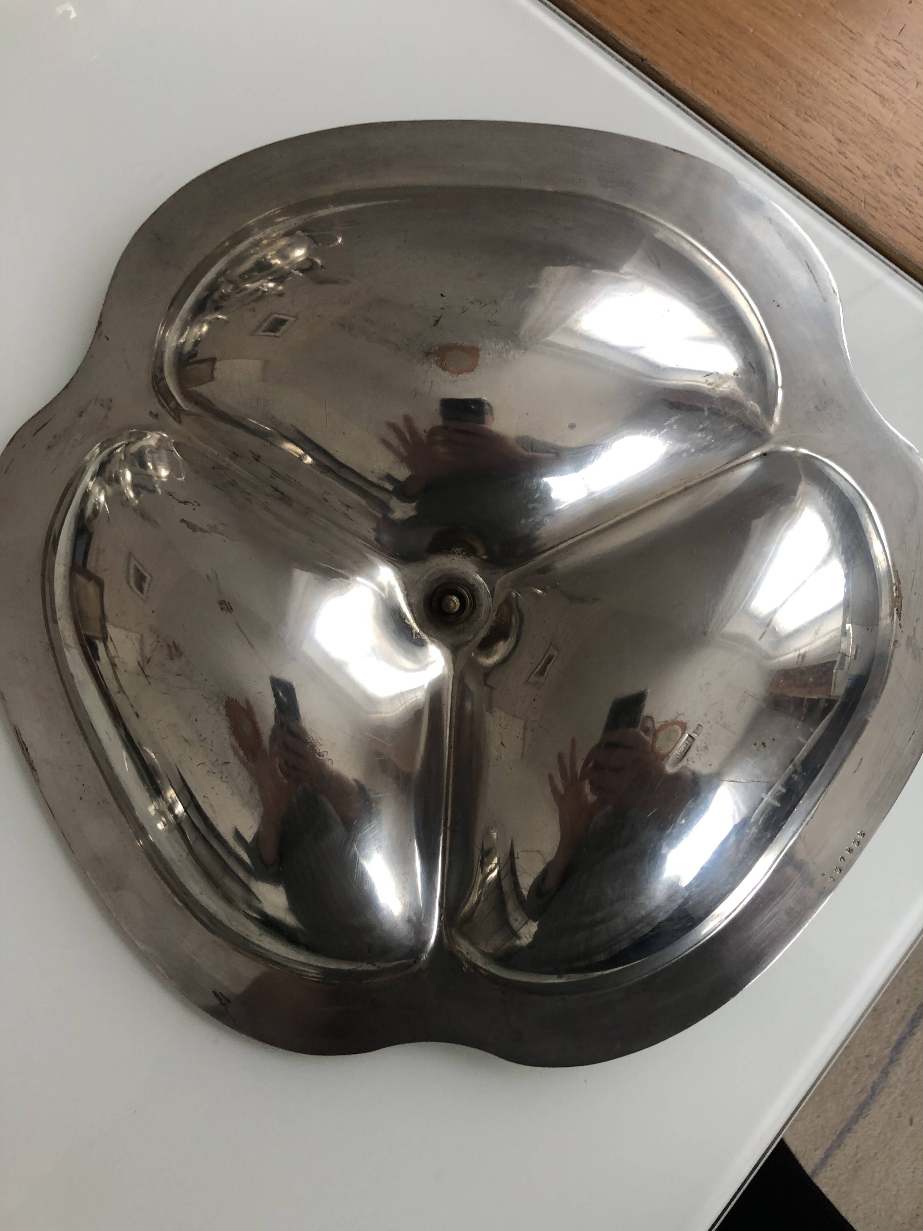 Wiskermann silverware serving dish (equiv. Ercuis, Christofle)