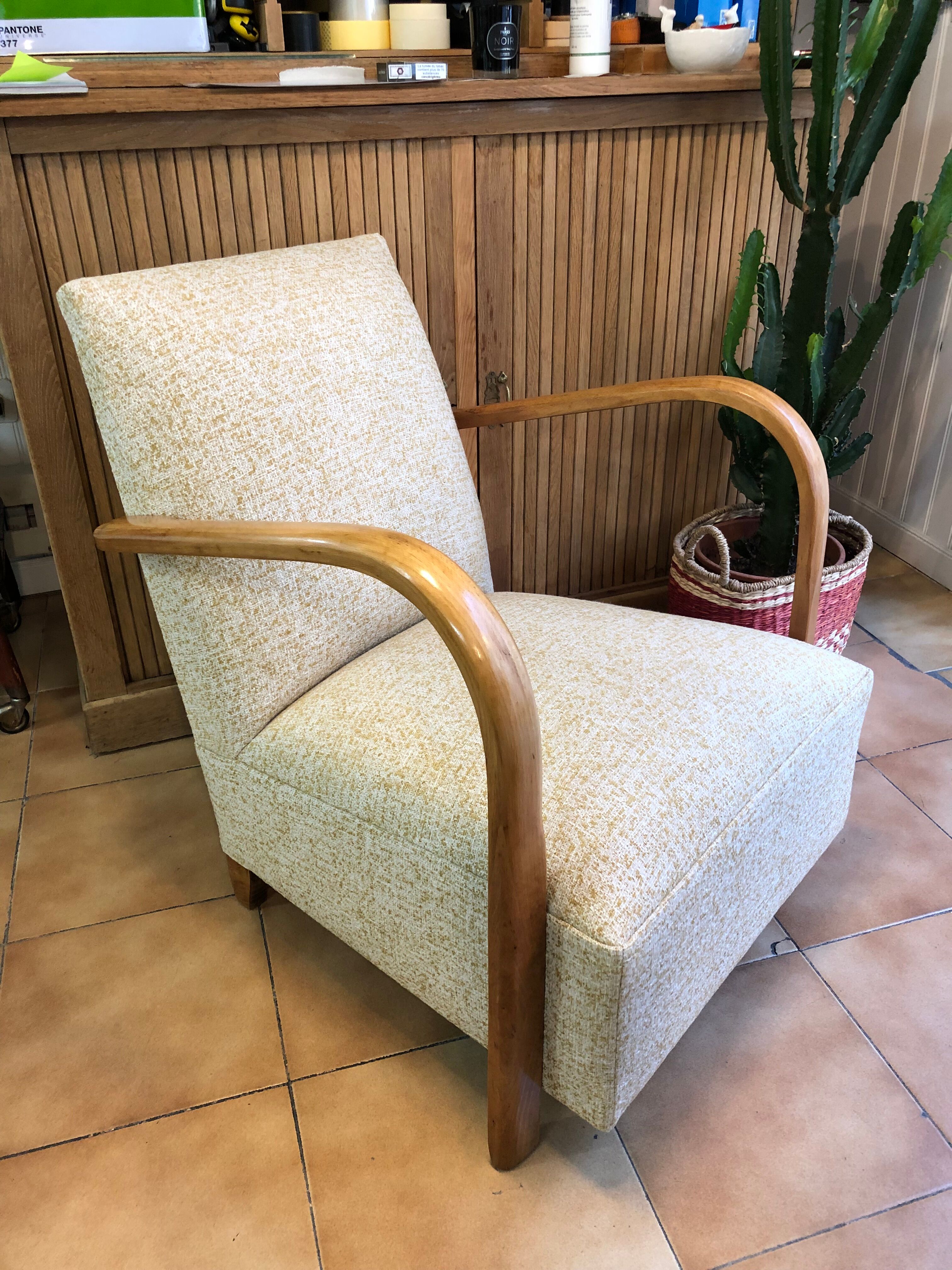 Fauteuil Art déco - années 30 rénové