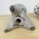 Pair of ceramic candlesticks by Marius Bessone in Vallauris