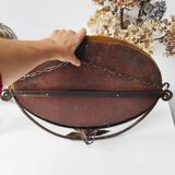 Ancien miroir en fer forgé style et époque art déco