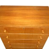 Commode "tallboy" en teck Suède 1960