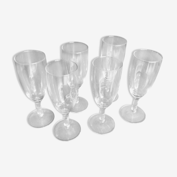 6 verres à champagne