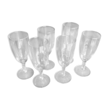6 champagne glasses