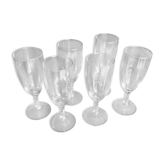 6 verres à champagne