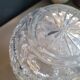 Large round vase in cut crystal
