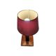 French Art Deco Table Lamp With Walnut