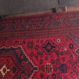 Tapis iranien vintage des années 1950. Travail artisanal, fait main.