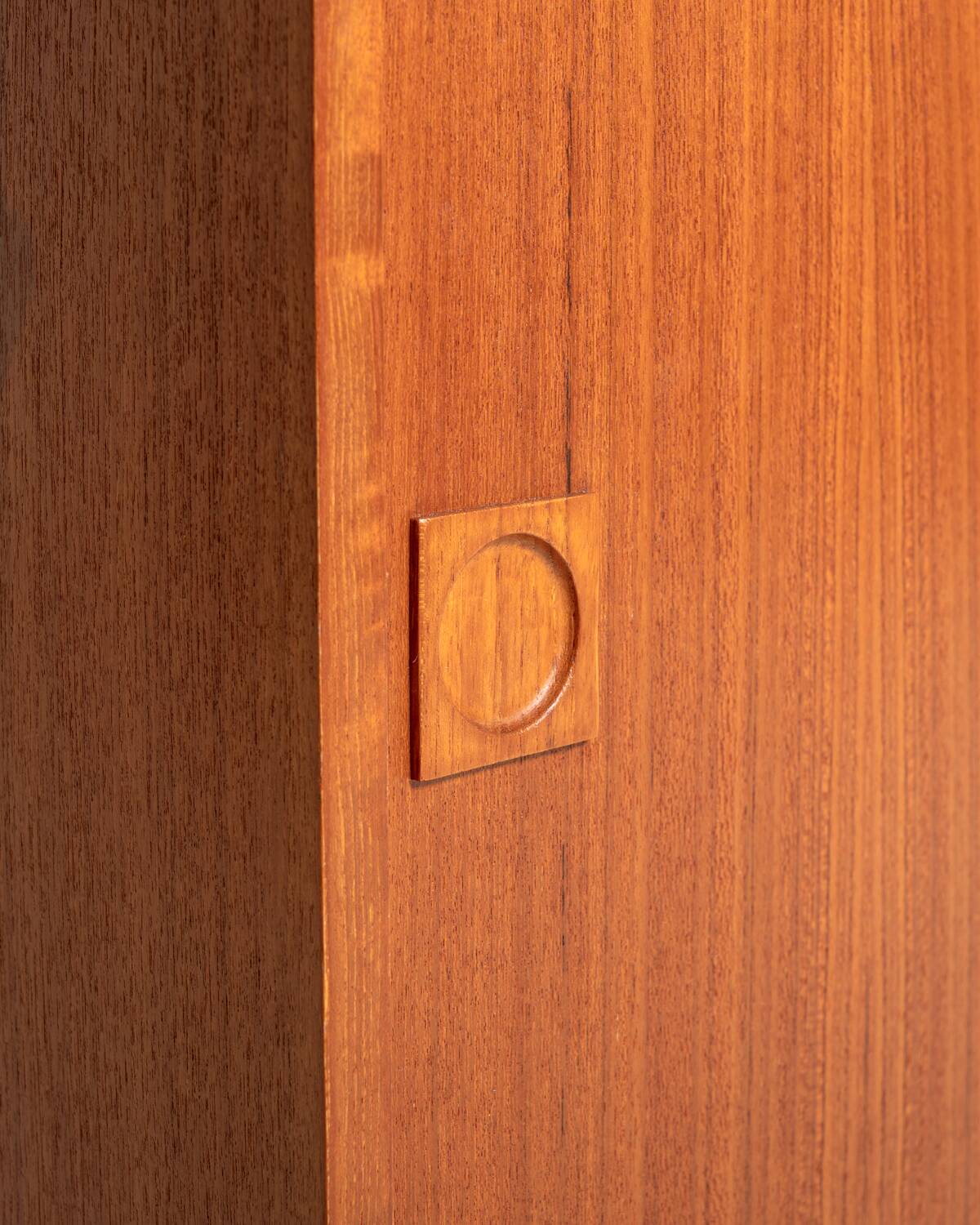 Danish teak sideboard with three sliding doors, 1960s/1970s