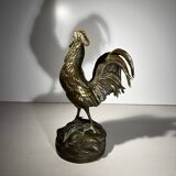 French bronze rooster sculpture, 19th century