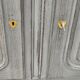 Grey patina furniture with three doors and three drawers