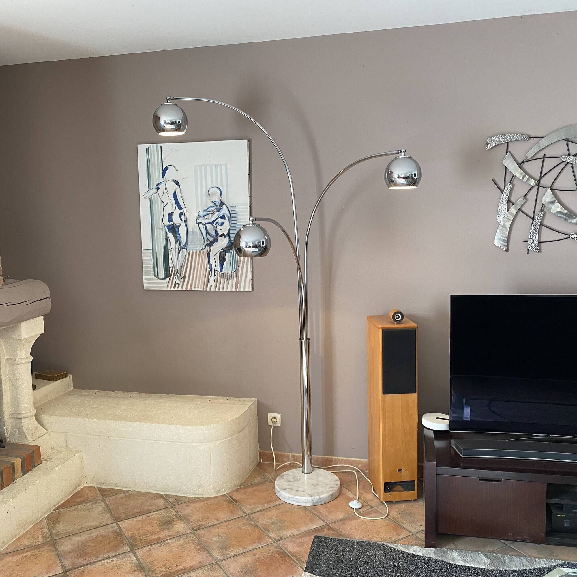 Lily of the Valley Floor Lamp. Goffredo Reggiani. 1970.