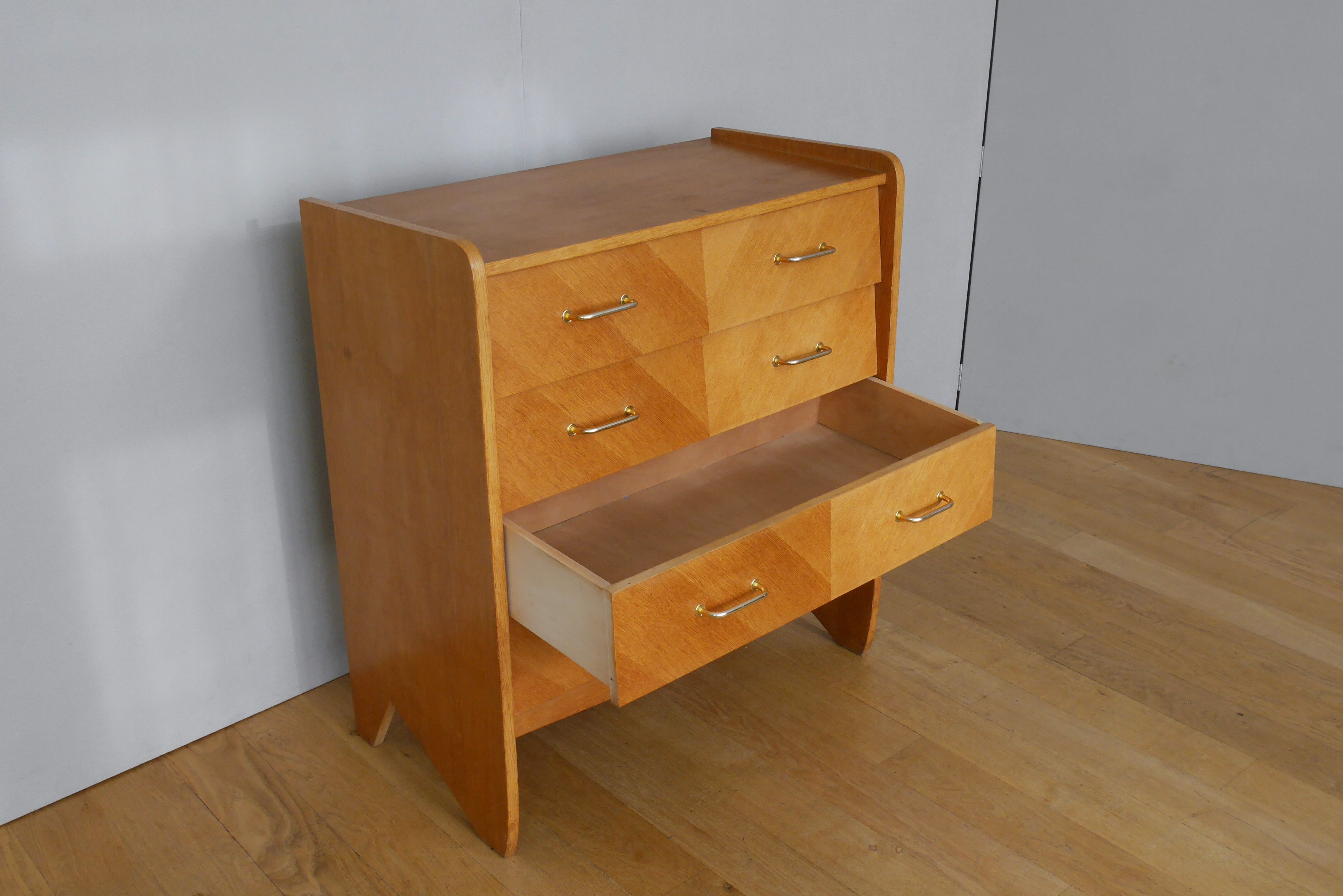 Oak Dresser 4 50s drawers