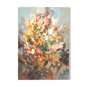 Wild Flowers, Acrylic on Hardboard, 46 x 65cm