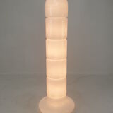 Italian opaline glass zea floor lamp by Salocchi for Lumenform, 1970s