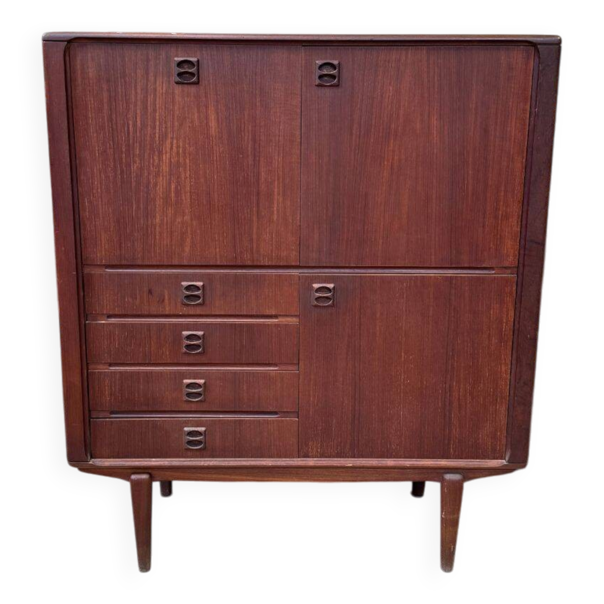 Scandinavian teak bar cabinet - 1960s
