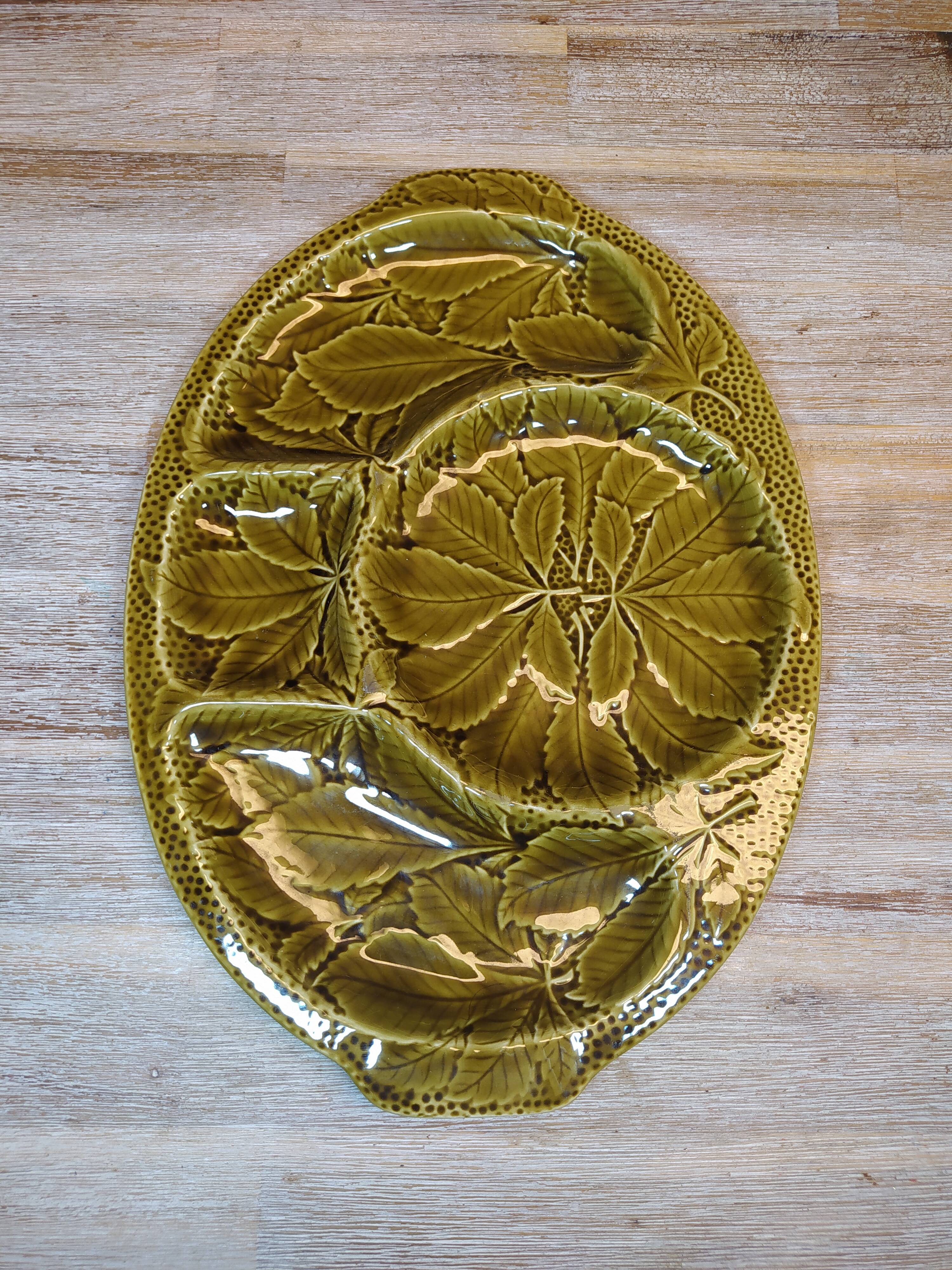 Barbotine presentation dish