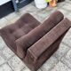 Fauteuil relax vintage en velours côtelé
