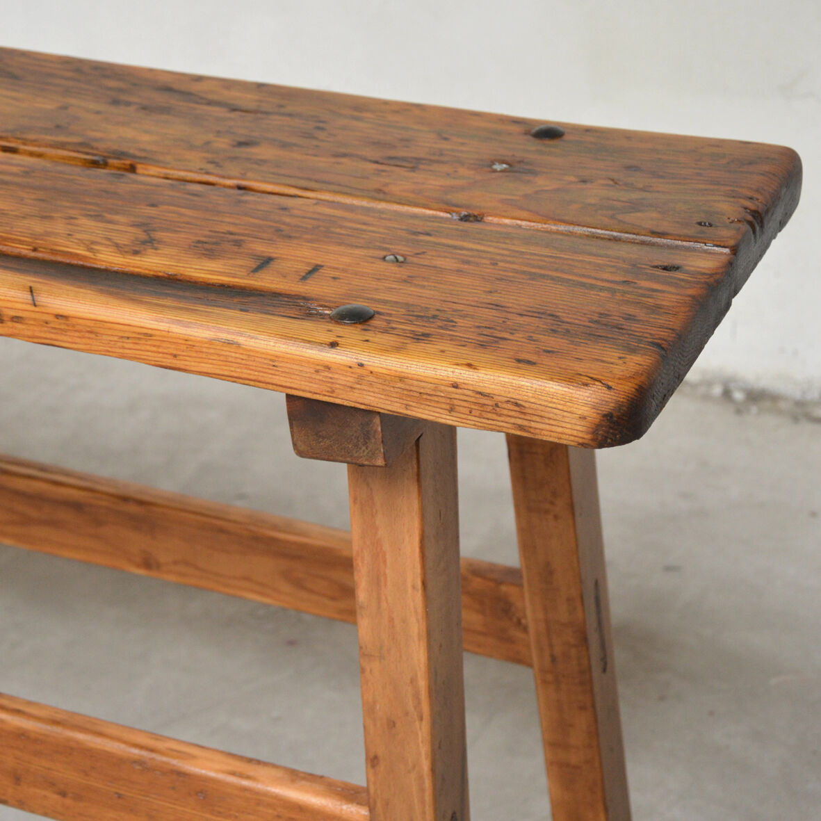 Console rustic solid wood