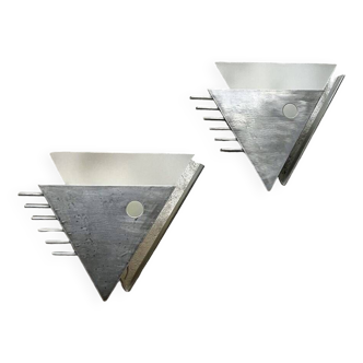 Pair of modernist wall lights 1940