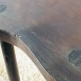 Pair of brutalist tripod stools