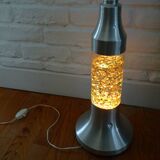 Psychedelic cylindrical lamp with aluminum and glass sequins, "Christel" type, vintage 1970