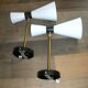 Pair of metal wall lights