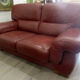 Leather sofa, 2 seats, Roche-Bobois brand