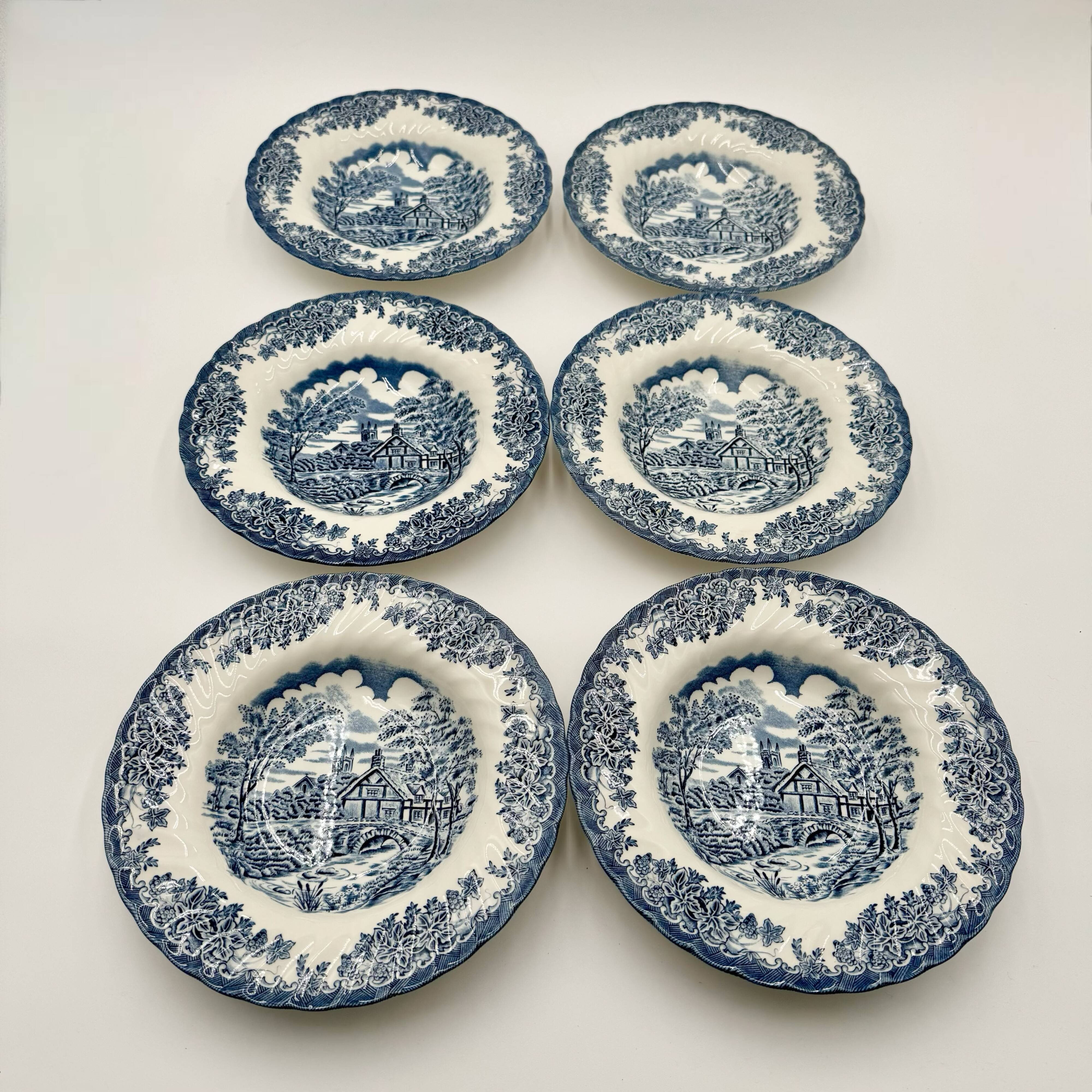 Churchill soup plates, Staffordshire, England