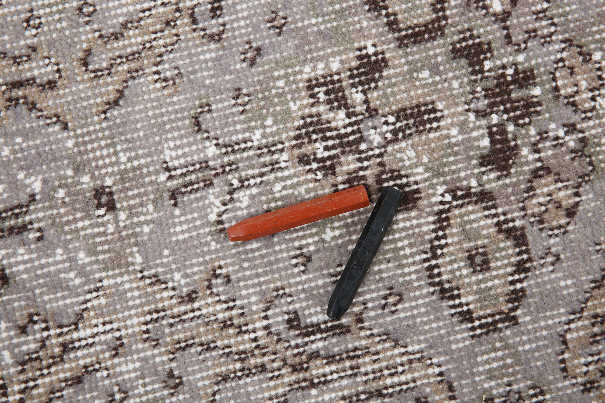 Tapis turc gris affligé 206x114cm