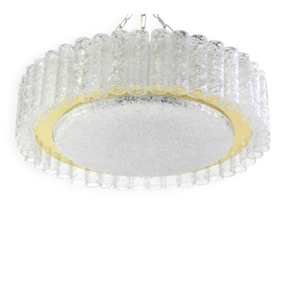 Plafonnier à tubes en verre de Murano par Doria, Allemagne, années 1960
